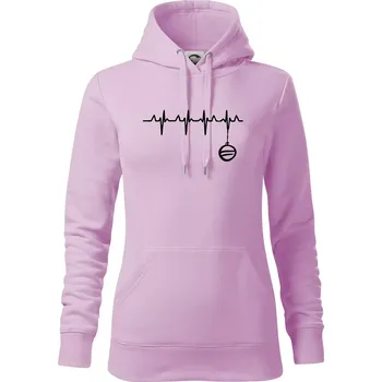 Dámská mikina EKG Vánoční ozdoba - Mikina dámská Cape s kapucí - XS ( Orchid )