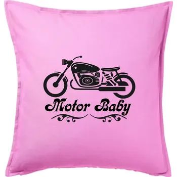 Polštář Motor baby - Polštář 50x50 - 50x50 - Pouze potah ( Růžová )