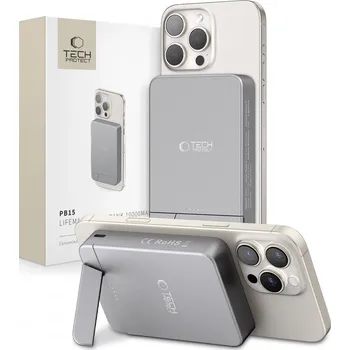 Powerbanka TECH-PROTECT PB15 LIFEMAG MAGSAFE POWER BANK 10000MAH SPACE GREY