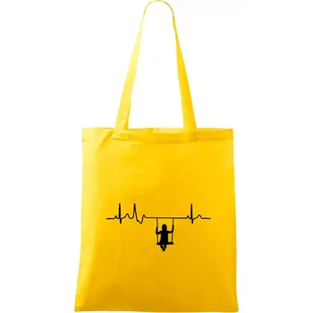 EKG houpačka - Taška bavlněná - 42 x 38 cm ( Žlutá )