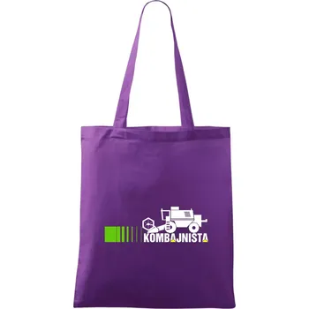 Kombajnista zelená a žlutá - Taška bavlněná - 42 x 38 cm ( Fialová )