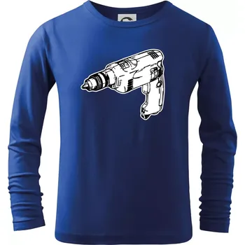 Chlapecké tričko Vrtačka kreslená - Triko dětské Long Sleeve - 122 cm/6 let ( Královská modrá )