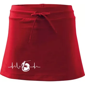 Dámská sukně EKG svářeč - Sportovní sukně - two in one - XS ( Červená )