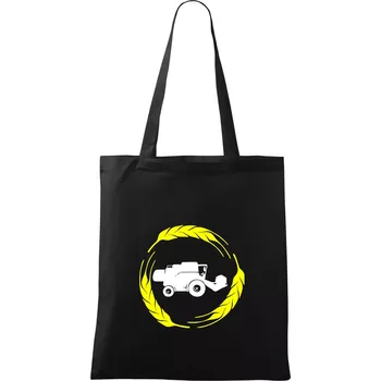 Nákupní taška Kombajn klasy - Taška bavlněná - 42 x 38 cm ( Černá )