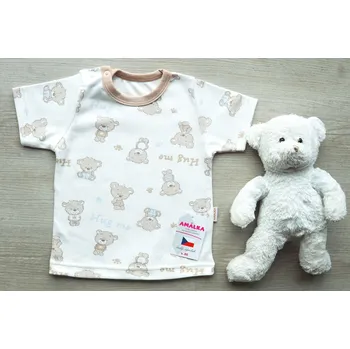 AMÁLKA Bavlněné tričko krátký rukáv, Méďa 2.jakost Velikost: 68