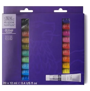Olejová barva Sada vodou ředitelných olejových barev Artisan 20x12ml (Sada vodou ředitelných olejových barev Artisan 20x12ml)