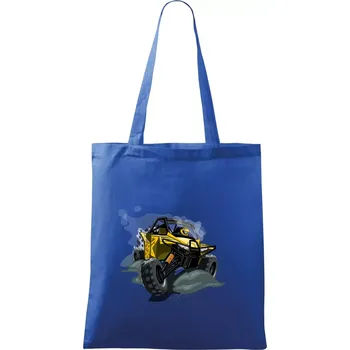Nákupní taška ATV bugina žlutá - Taška bavlněná - 42 x 38 cm ( Královská modrá )