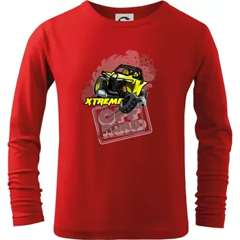 Chlapecké oblečení ATV xtreme race - Triko dětské Long Sleeve - 158 cm/12 let ( Červená )