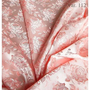HEDVA ČESKÝ BROKÁT Odrina 160 krojový brokát RŮŽE ecru | R112