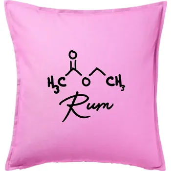 Polštář Barová chemie - rum - Polštář 50x50 - 50x50 - Pouze potah ( Růžová )