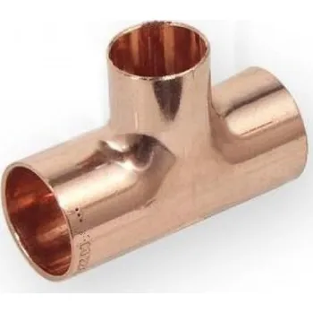 Vodovodní potrubí CU 5130R 18x15x18 měděný T kus redukovaný AxAxA