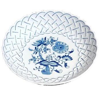 Cibulák Mísa kulatá reliéfní 18 x 4cm Originál Český porcelán Dubí