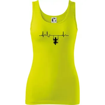 EKG houpačka - Dámské tílko - XS ( Limetková )