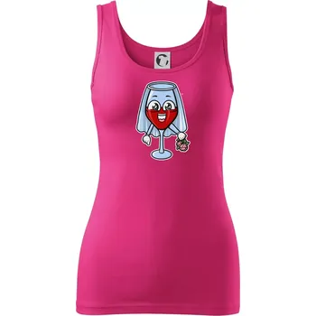 Červené víno pro nevěstu - Dámské tílko - M ( Purpurová )