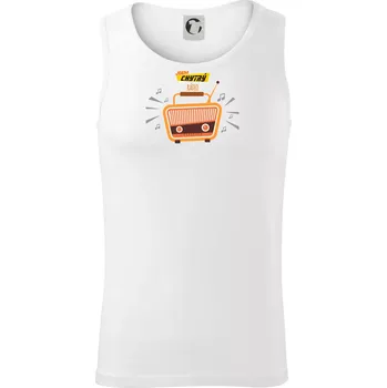 Jsem chytrý jako rádio barevné - Tílko pánské Core - S ( Bílá )