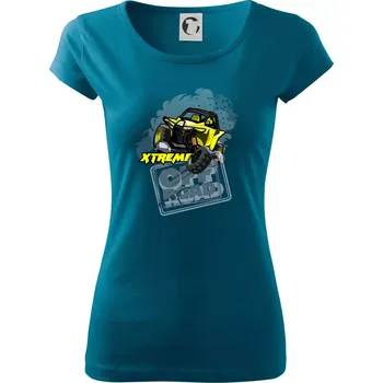 Dámské tričko ATV xtreme race - Dámské triko Pure - XS ( Petrolejová )