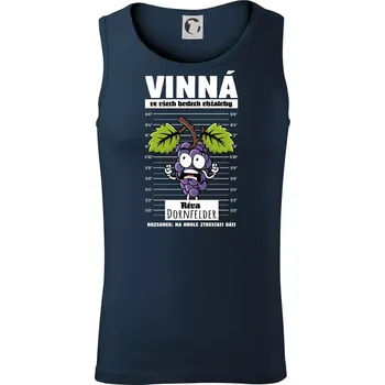 Vinná réva odsouzena Dornfelder - Tílko pánské Core - S ( Námořní modrá (velmi tmavá - téměř černá) )