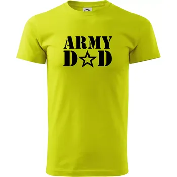 Army dad - Klasické pánské triko vyšší gramáže - 4XL ( Limetková )