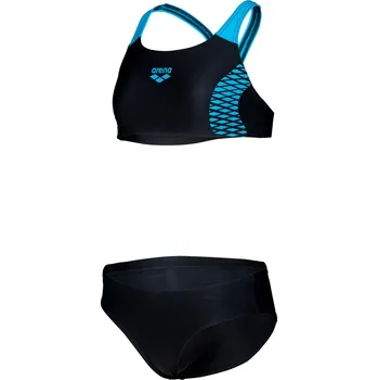 Dámské plavky 716331 - Dětské bikiny arena Feel Openings Energy Back - pro ženy - vel. 140 - barva: černá