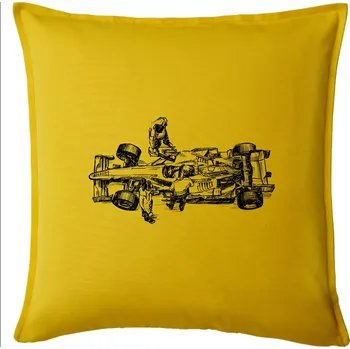 Polštář Formule v depu - Polštář 50x50 - 50x50 - Pouze potah ( Žlutá )