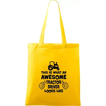Užasný řidič je zde! - Taška bavlněná - 42 x 38 cm ( Žlutá )