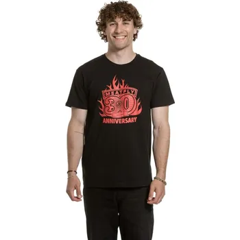 Pánské tričko Pánské Tričko Meatfly Flame 2025 Black L