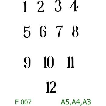 Šablona F 007 - A4 , Lepící fólie