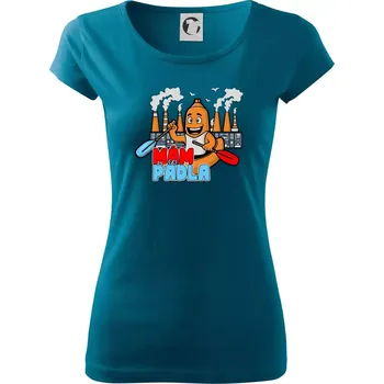 Dámské tričko Mám pádla - Dámské triko Pure - 2XL ( Petrolejová )