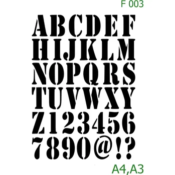 Šablona F 003 - A4 , Nelepící folie