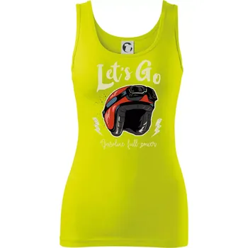 Dámské tričko Moto let's go - Dámské tílko - 2XL ( Limetková )