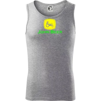 John Beer traktor - Tílko pánské Core - L ( Tmavě šedý melír )