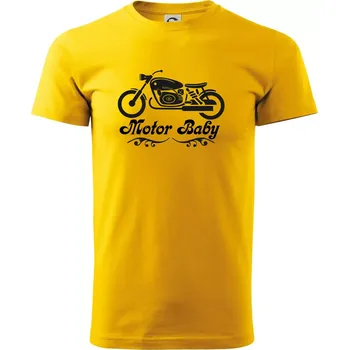 Pánské tričko Motor baby - Triko extra velké (5-8XL) - 8XL ( Žlutá )
