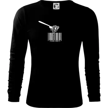Pánské oblečení Čárový kód pasta - Triko s dlouhým rukávem FIT-T long sleeve - M ( Černá )