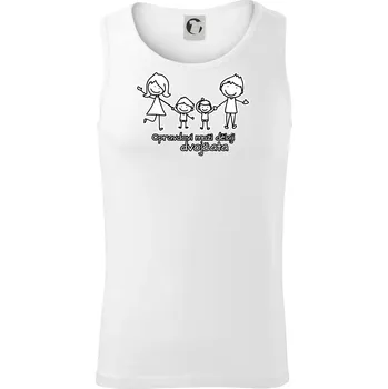 Opravdoví muži dělají dvojčata - kluk kluk - Tílko pánské Core - M ( Bílá )