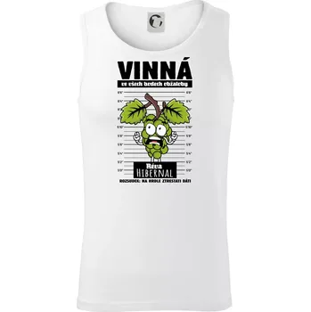 Vinná réva odsouzena Hibernal - Tílko pánské Core - 2XL ( Bílá )