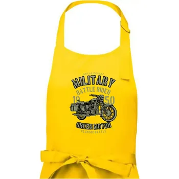 Kuchyňská zástěra Green Military Ride - Pánská zástěra na vaření - Univerzální velikost ( Žlutá )