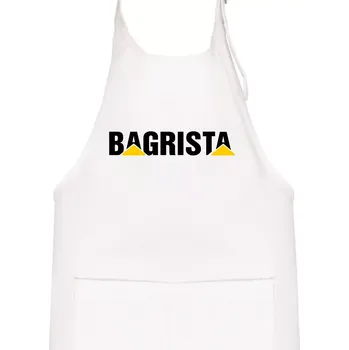 Kuchyňská zástěra Bagrista nápis - Dětská zástěra na vaření - Univerzální velikost ( Bílá )