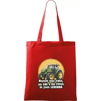 Legenda traktor - Taška bavlněná - 42 x 38 cm ( Červená )