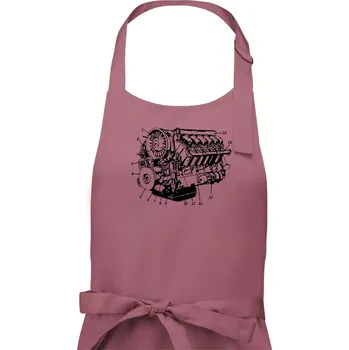 Kuchyňská zástěra Motor T930 - 3 - Pánská zástěra na vaření - Univerzální velikost ( Starorůžová )