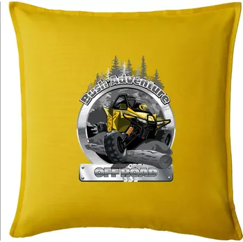 Polštář ATV Bush Adventure - Polštář 50x50 - 50x50 - Pouze potah ( Žlutá )