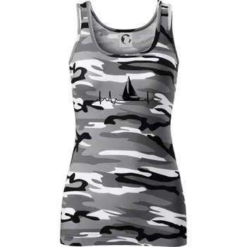 Dámské oblečení EKG plachetnice - Dámské Maskáčové tílko - M ( Šedý maskáč )