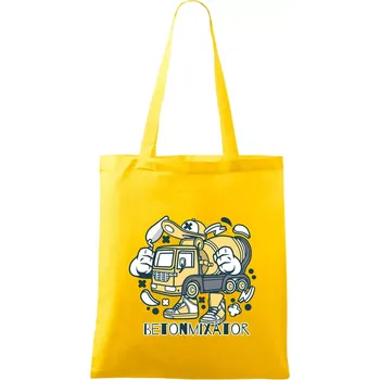 Betonmixátor - Taška bavlněná - 42 x 38 cm ( Žlutá )