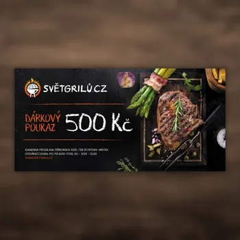 Dárkový potravinový koš Svět grilů Dárkový poukaz 500 Kč