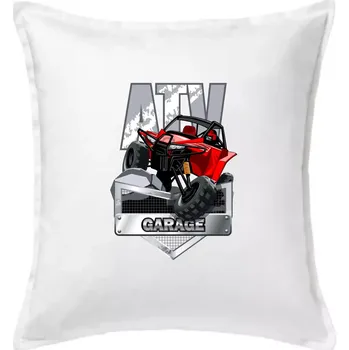 Polštář ATV garage - Polštář 50x50 - 50x50 - Pouze potah ( Bílá )
