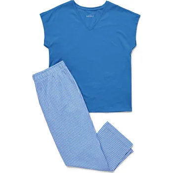 Dámské noční prádlo 703486 - Tchibo - Pyžamový set - pro ženy - vel. XXL 52/54 - barva: modrá