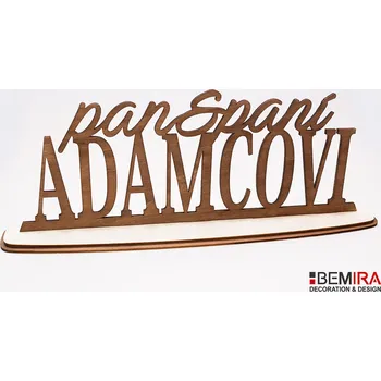 Svatební dekorace Svatební dekorace se jmény novomanželů - motiv 4 40cm