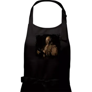 Kuchyňská zástěra Johann Sebastian Bach se sluchátky - Dámská zástěra na vaření - Univerzální velikost ( Černá )