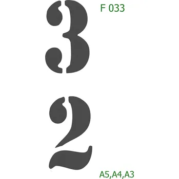 Šablona F 033 - A4 , Lepící fólie