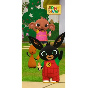 Carbotex Dětská osuška Zajíček Bing se Zmrzlinou