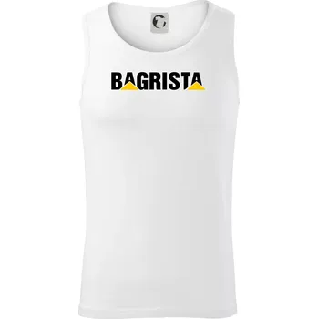 Bagrista nápis - Tílko pánské Core - M ( Bílá )